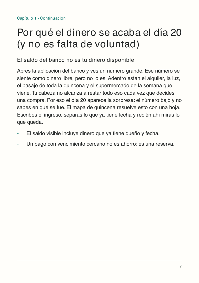 Página 07 del PDF de prueba: Una explicación que desarrolla la idea